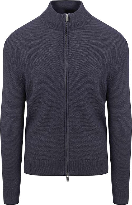 Suitable Vest Structuur Navy Product