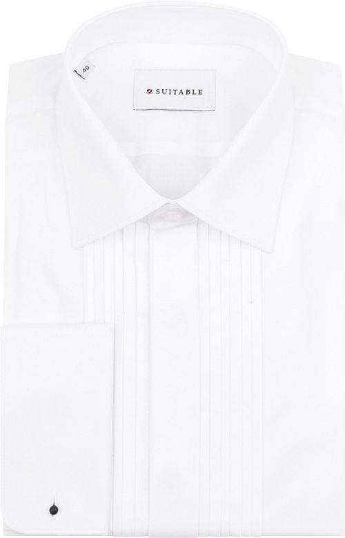 Chemise de smoking plissée Blanc Product