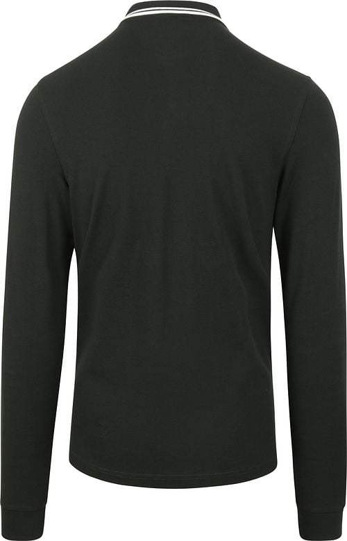 Fred Perry Langarm-Poloshirt Dunkelgrün T50 Product / Achterkant