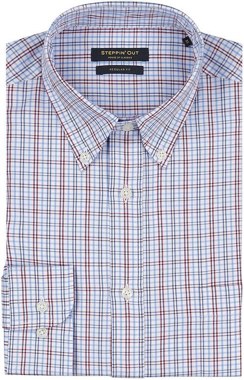Steppin' Out Shirt Checks Blue Red Product