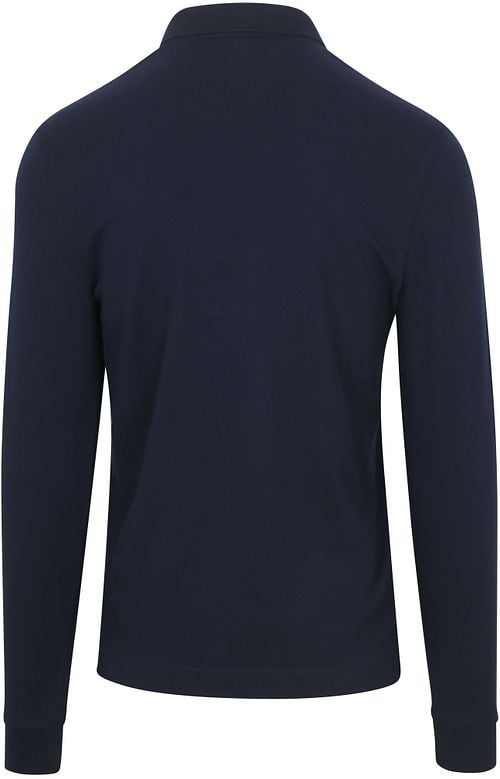 Lacoste Longsleeve Polo Shirt Piqué Navy Product / Achterkant
