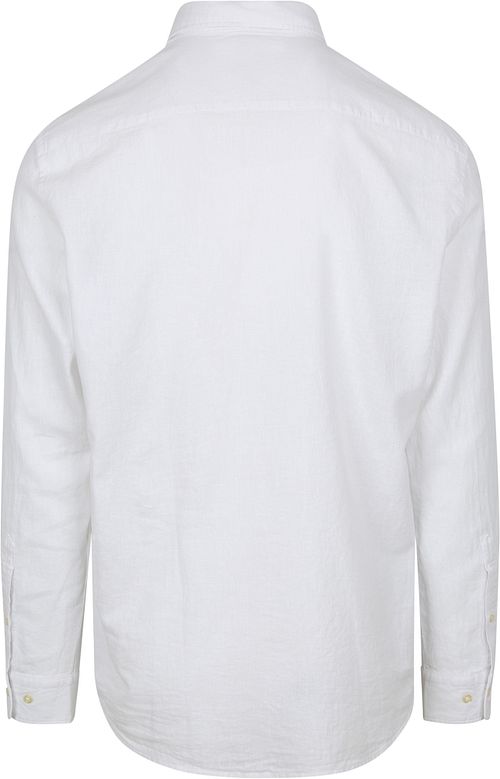 McGregor Hemd Linen Blend Weiß Product / Achterkant