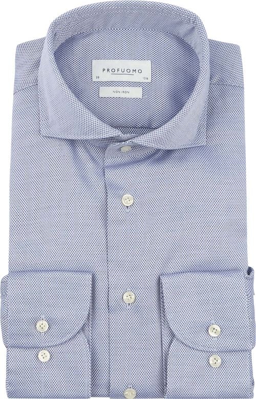 Profuomo Basketweave Shirt Blue Product