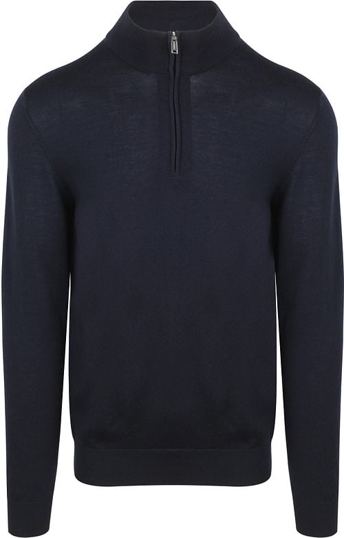 Profuomo Half Zip Pullover Merino Wool Navy Product