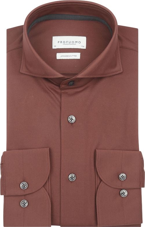 Profuomo Japanese Knitted Shirt Brique Product