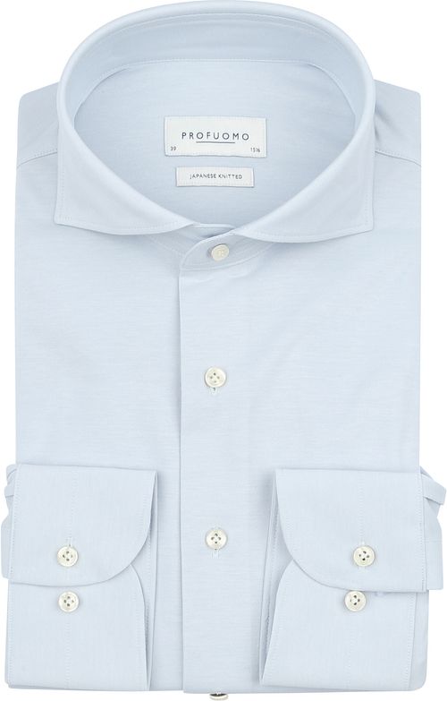 Profuomo Chemise Tricotée Japonais Bleu Clair Product