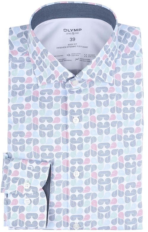 OLYMP Overhemd Level 5 Print Multicolour Product