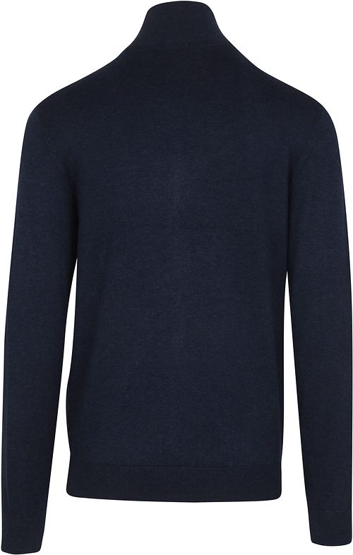 Petrol Cardigan Knitwear Melange Dark Blue Product / Achterkant