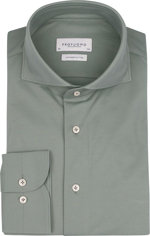 Profuomo Japanese Knitted Shirt Green Product
