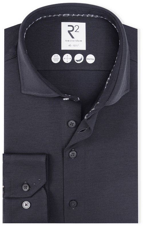R2 Chemise Dobby Knitted Anthracite
