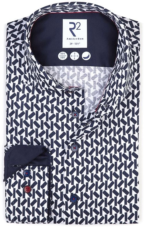 R2 Shirt Print Navy Product
