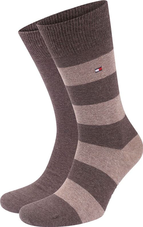 Tommy Hilfiger Sokken 2 Paar Rugby Bruin Product