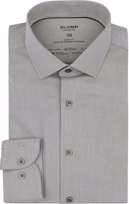OLYMP Shirt Level 5 24/Seven Olive Green Product