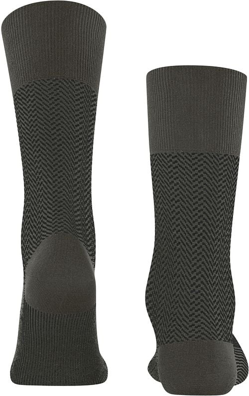 Falke Airport Herringstripe Socke Army Product / Achterkant