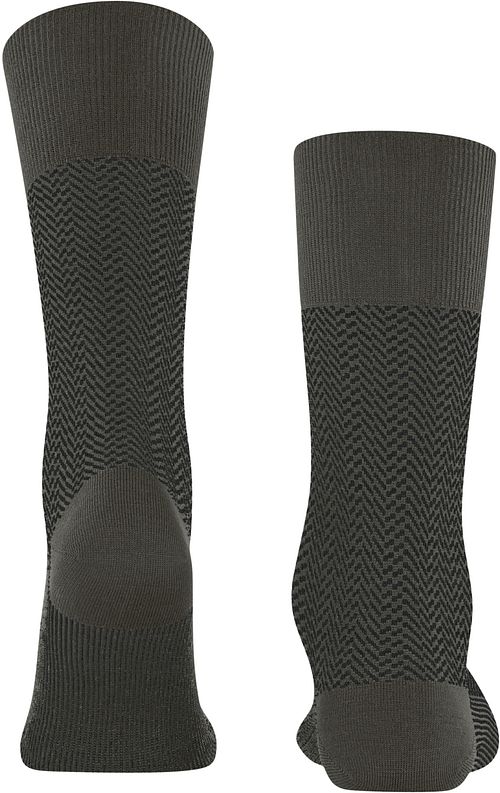 Falke Airport Herringstripe Sock Army Product / Achterkant