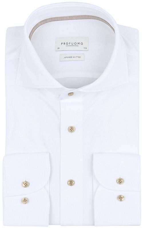 Profuomo Japanese Knitted Shirt White Product