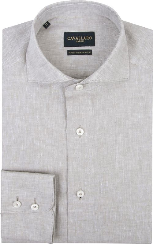 Cavallaro Firento Shirt Linen Greige Product