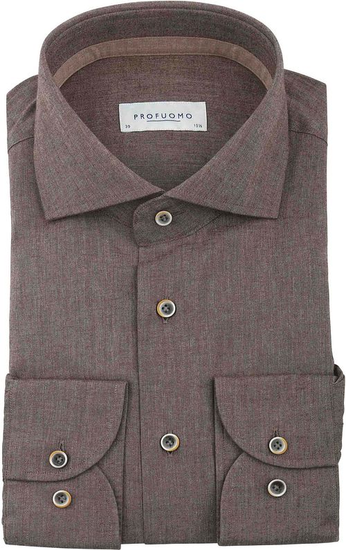 Profuomo Shirt Flanel Brown Product