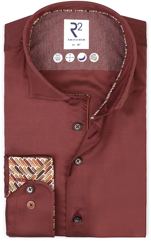 R2 Shirt Fine Twill Red Product
