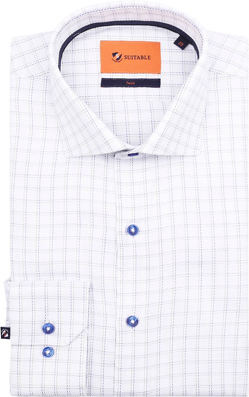 Suitable Chemise Twill A Carreaux Bleu Product