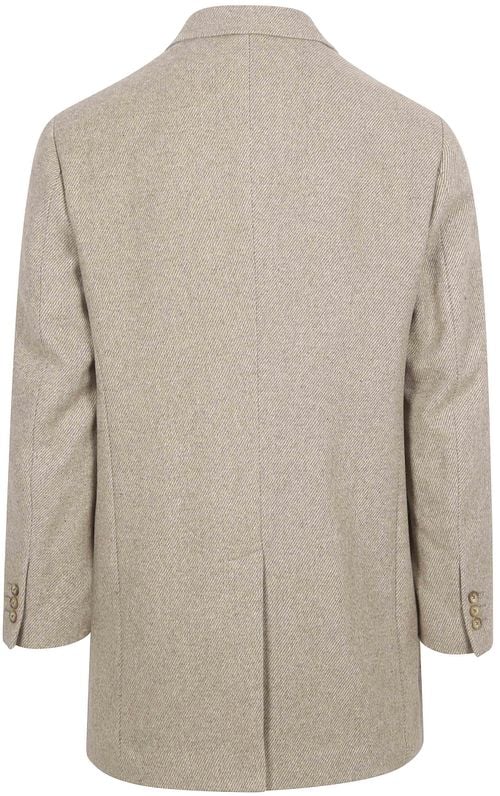 Suitable Coat Wool Twill Sand Product / Achterkant
