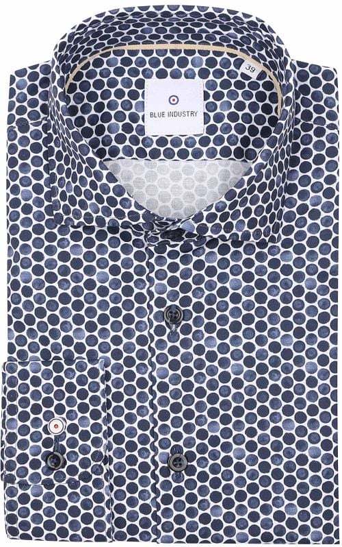 Blue Industry Shirt Dots Dark Blue Product