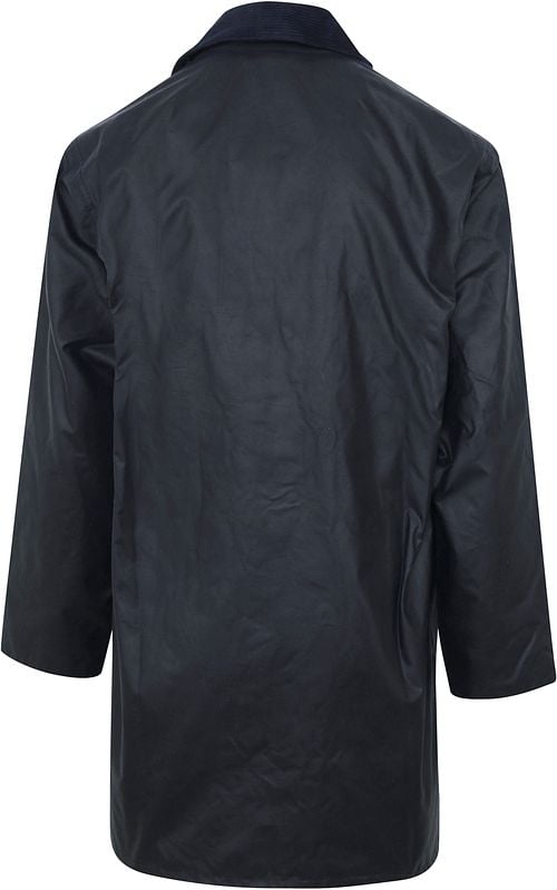 Barbour Border Wachsjacke Blau Product / Achterkant