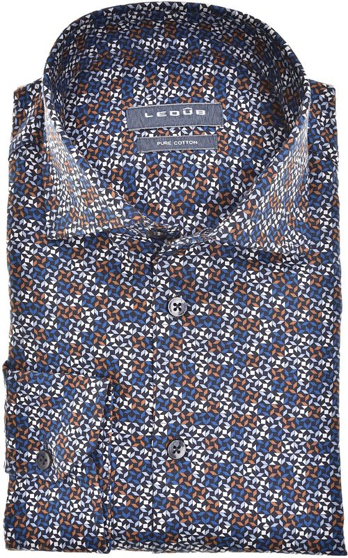 Ledub Chemise Print Bleu Foncé Product
