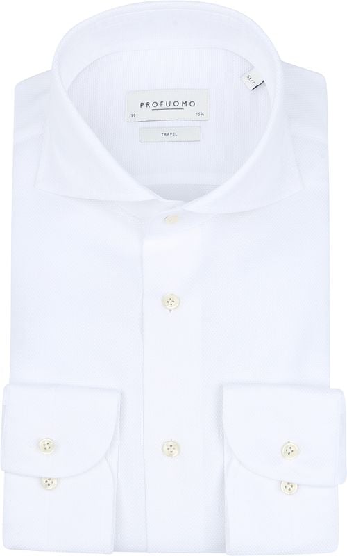 Profuomo Shirt Extra Lange Mouwen Travel Wit Product