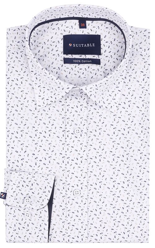 Suitable Hemd Leaf Print weiß Product