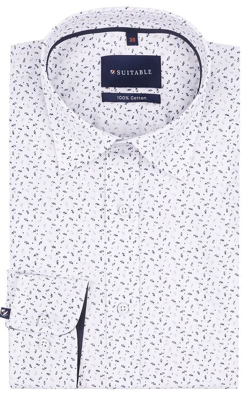 Suitable Overhemd Leaf Print wit Product