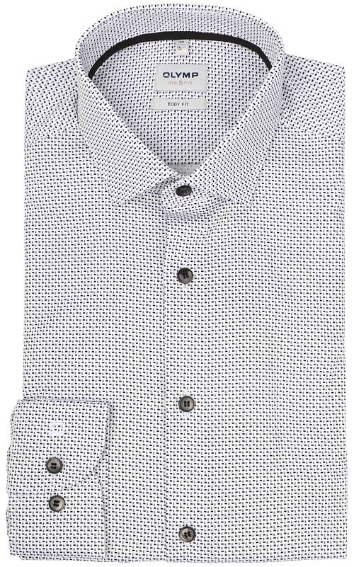 OLYMP Shirt Level 5 Print White Product