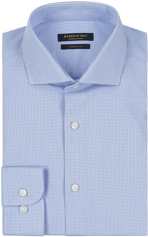 Steppin' Out Hemd Karos Hellblau Product