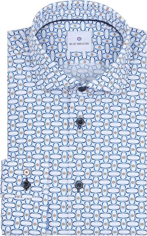 Blue Industry Hemd Druck Blau Product