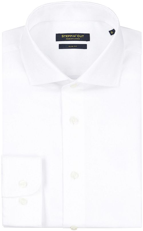 Steppin' Out Hemd Slim-Fit Twill Weiß Product