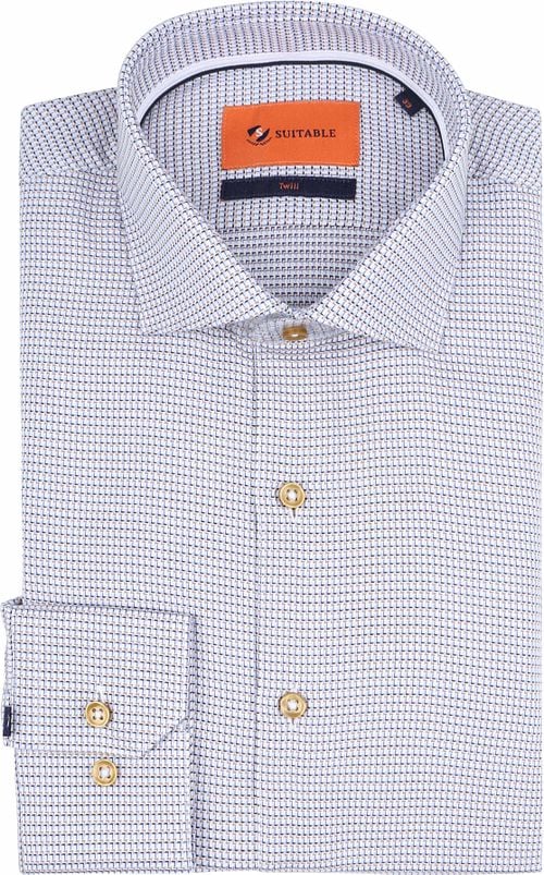 Suitable Overhemd Twill Print Beige Product