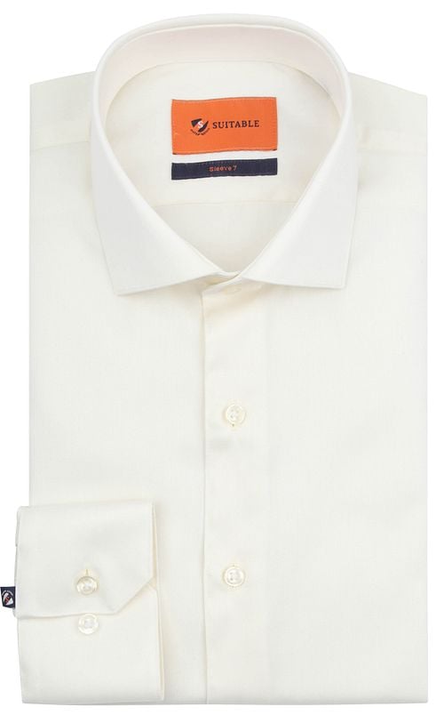 Chemise Suitable Extra Long Sleeves Twill Ecru