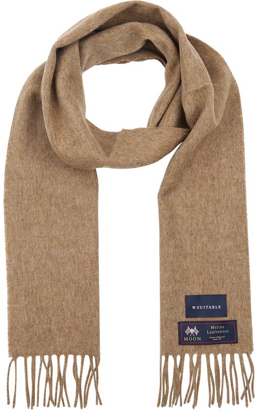 Geeigneter Herrenschal Kariert Merino Beige Product