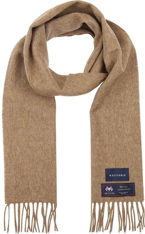 Suitable Scarf Checkered Merino Beige Product