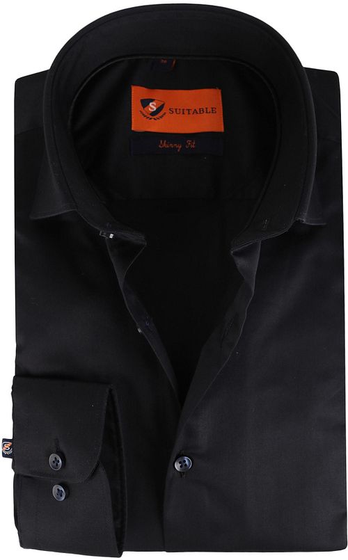 Suitable Shirt Skinny Fit Black Product