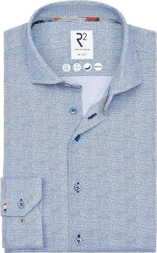 R2 Japanese Knitted Shirt Print Blue Product