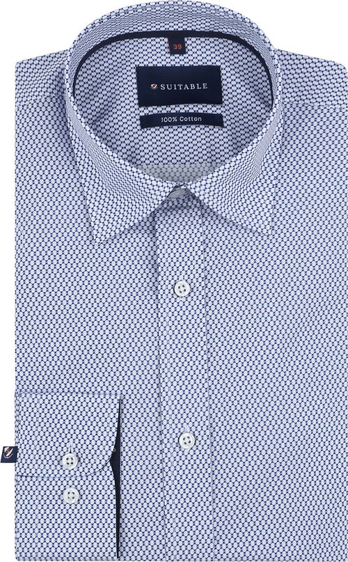 Suitable Shirt Dotty Print Blue Product