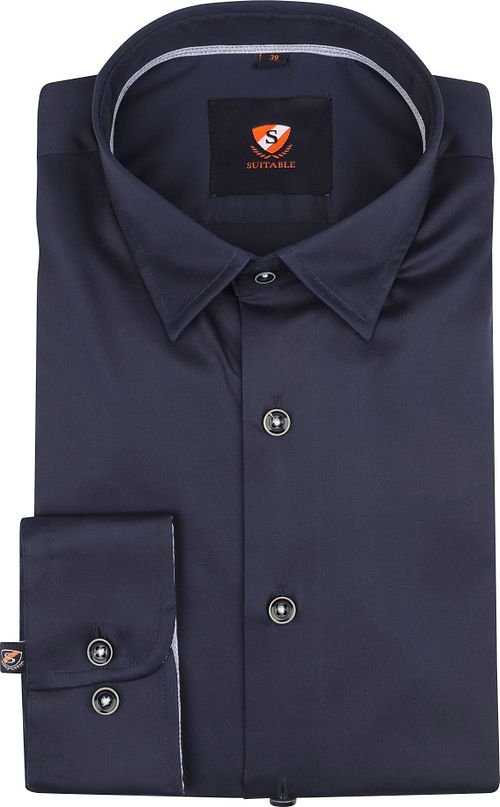 Suitable Twill Shirt Dark Blue Product