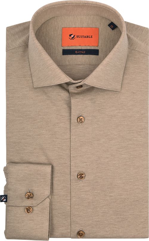 Suitable Shirt Pique Beige Product