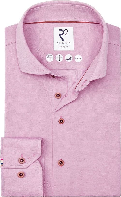 R2 Overhemd Linen Blend Pink Product