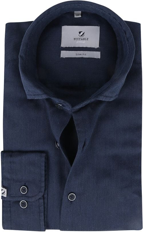 Suitable Prestige Overhemd Funi Donkerblauw Product