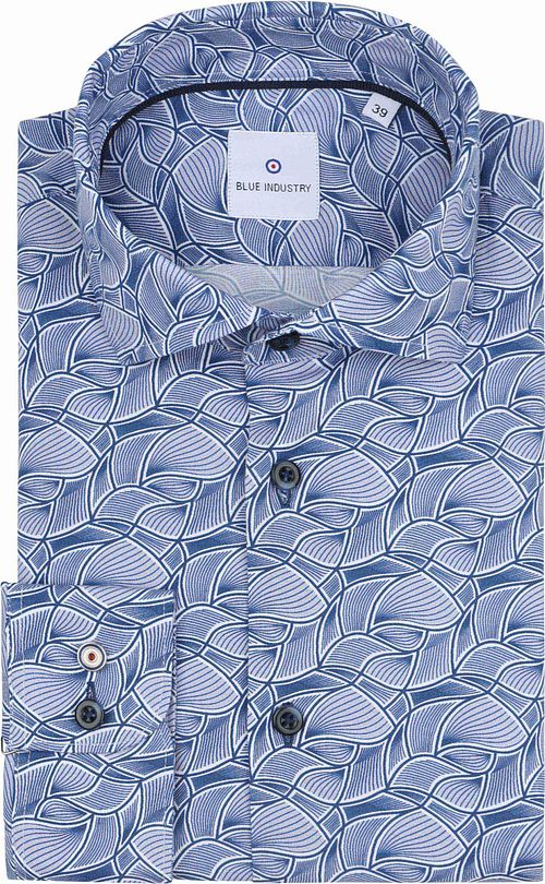Blue Industry Chemise Impression Bleu Product