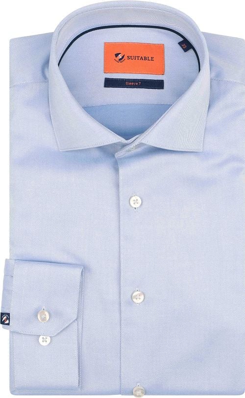 Suitable Shirt Twill Sleeve 7 Light Blue Product