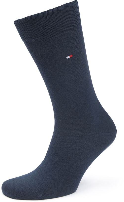 Tommy Hilfiger Chaussettes Lot de 2 paires Birdseye Burgundy Navy