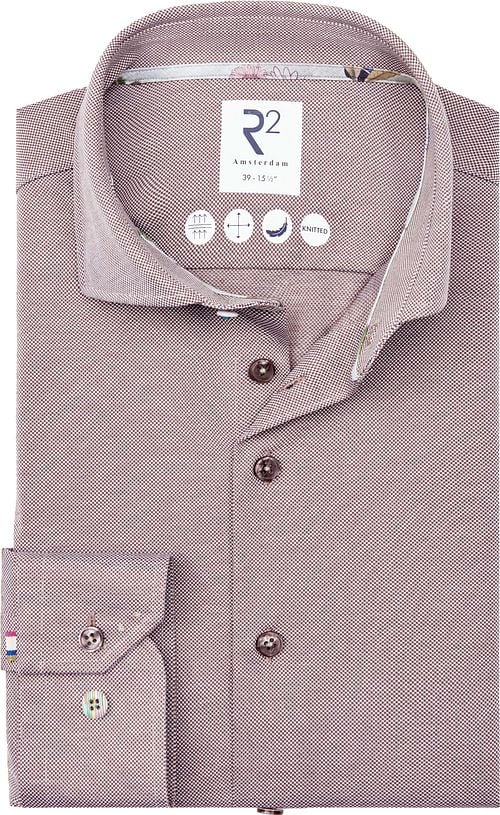 R2 Japanese Knitted Shirt Contrast Brown Product